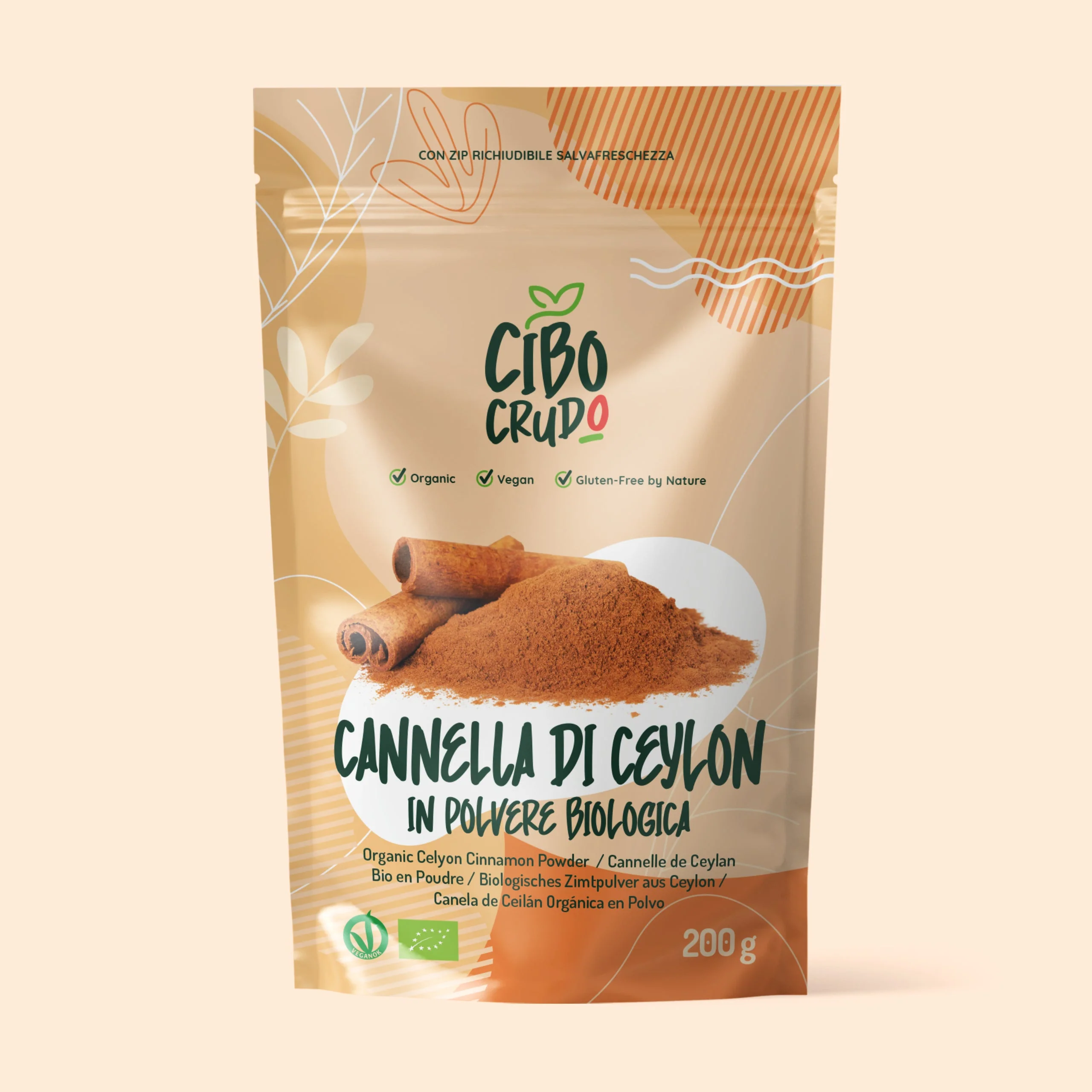 Cannella di Ceylon in polvere biologica 200 gr